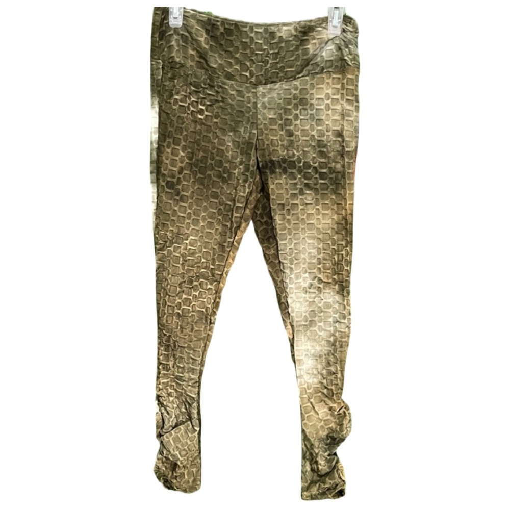 Hot Kiss Juniors Large "Tik Tok Butt Lift" Green Tie Dye Leggings NWT